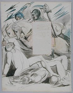 Le Sorelle Fatali, design 76 da Le poesie di Thomas Gray, 1797-98 da William Blake